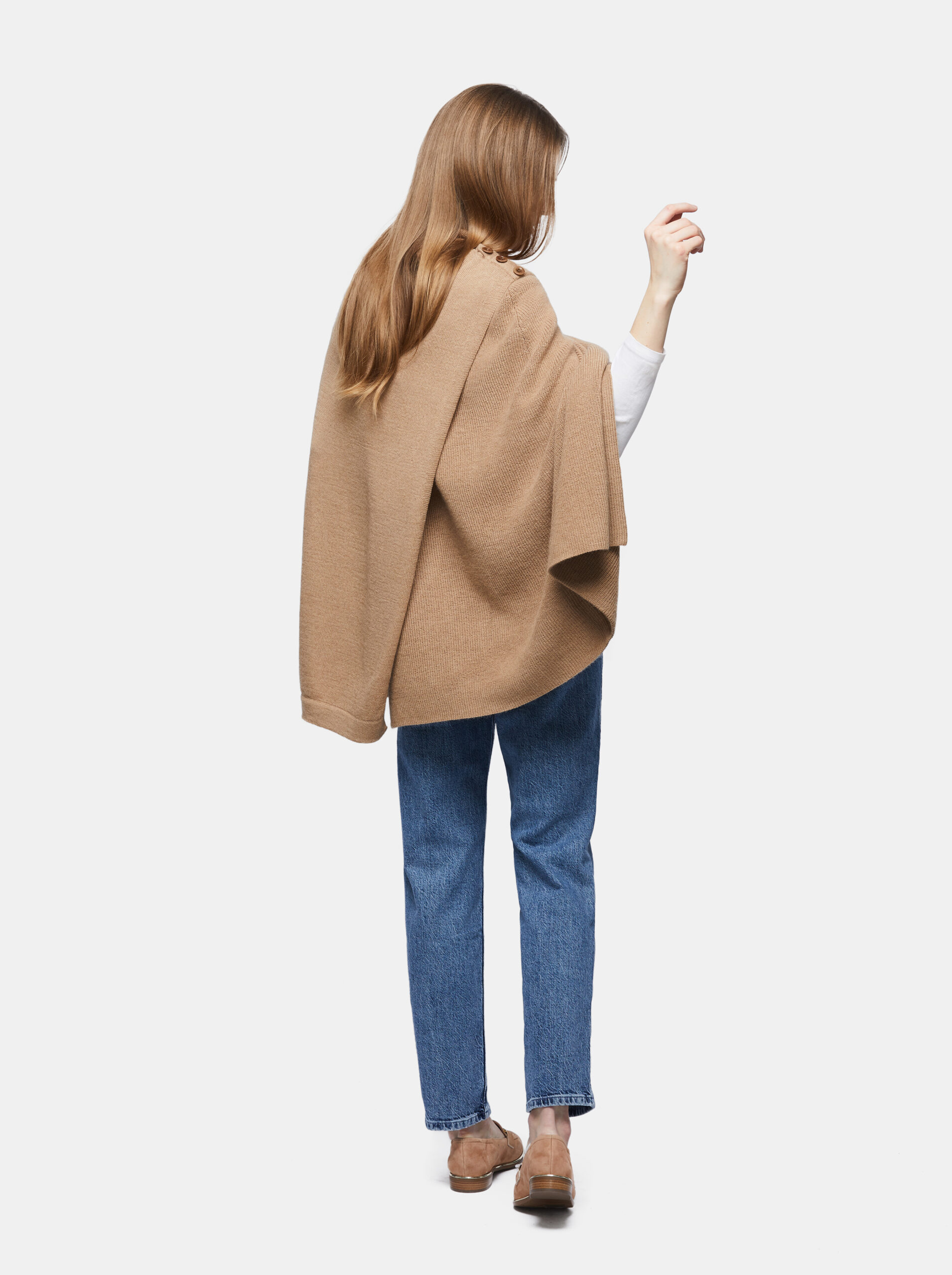 Asymmetric Poncho Alpaka