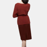 ラップカーディガン BRICK RED back_grey_WEB
