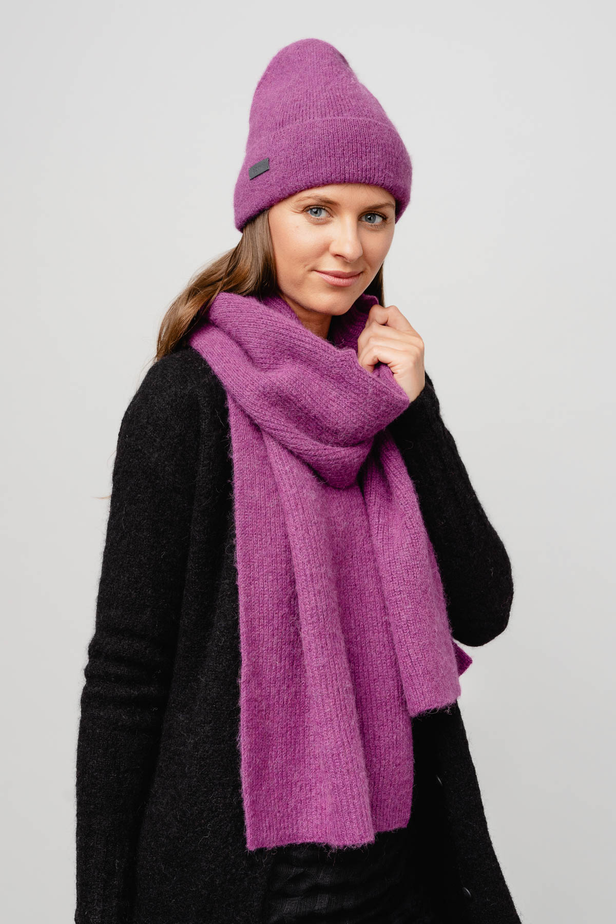 Light Fisherman´s Rib Scarf Alpaka Shop